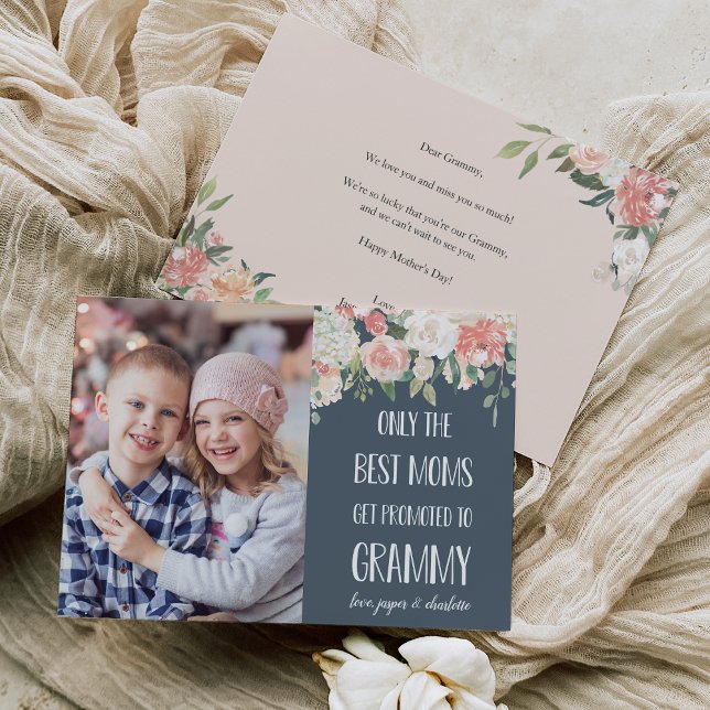 Grammy Grandmor Mors dag Flat Photo Card (Skapare uppladdad)