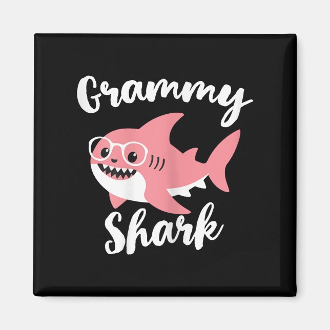 Grammy haj Mother's Day Mormor Rolig  Magnet (Framsidan)