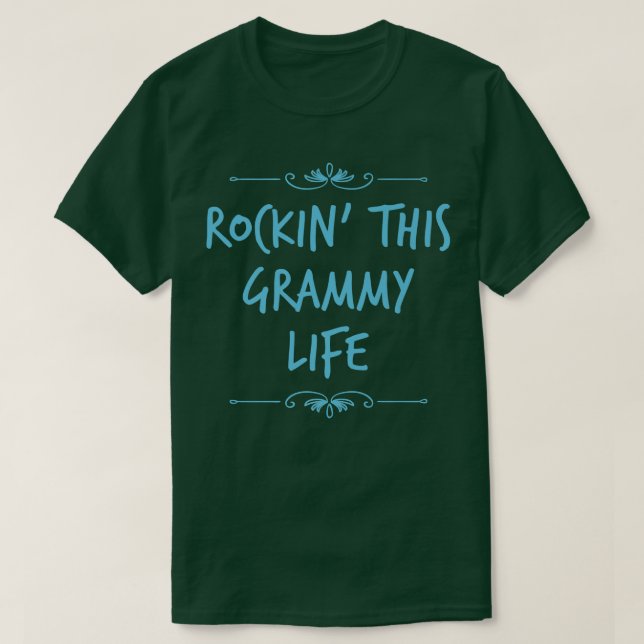 Grammy Life Funny Grandma Grandmor T Shirt (Design framsida)