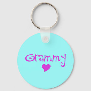 Grammy med hjärta nyckelring