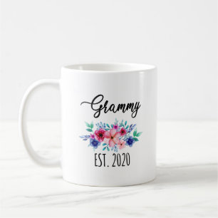 Grammy Mugg, Gift för Grammy, Grammy Est.2020 Mug Kaffemugg