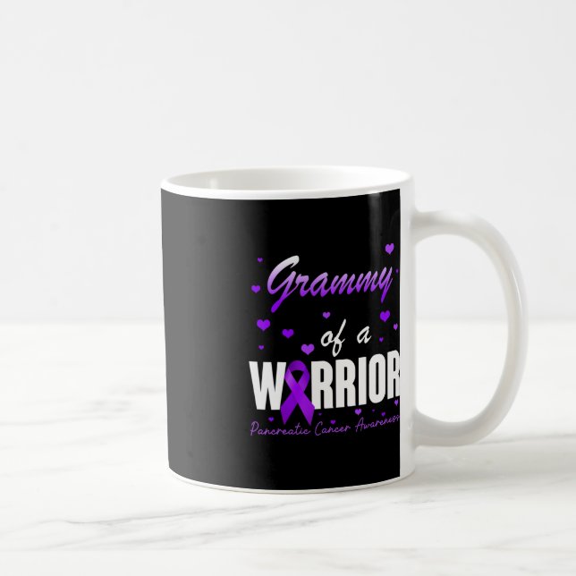 Grammy of Pancreatic Cancer Warrior Ribbon Support Kaffemugg (Höger)