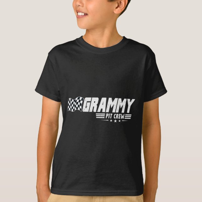 Grammy T Crew Race Car Birthday Family Racing  T Shirt (Framsida)