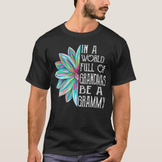 Grammy vårblomma Grammy till mormor Mors dag T Shirt