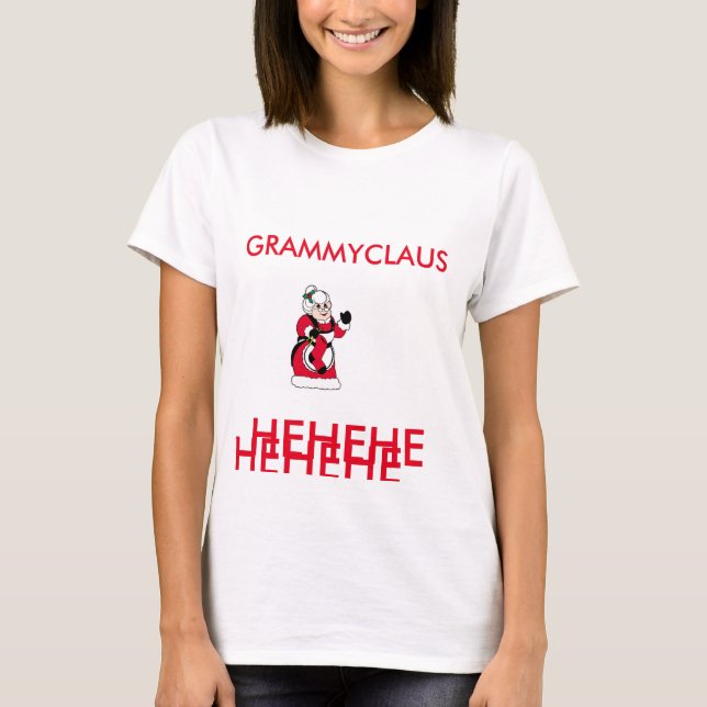 Grammyclaus T-tröja för jul Tee Shirt (Framsida)