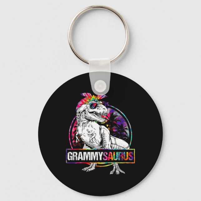 Grammysaurus Dinosaur Grammy Saurus Familj Matchin Nyckelring (Framsida)