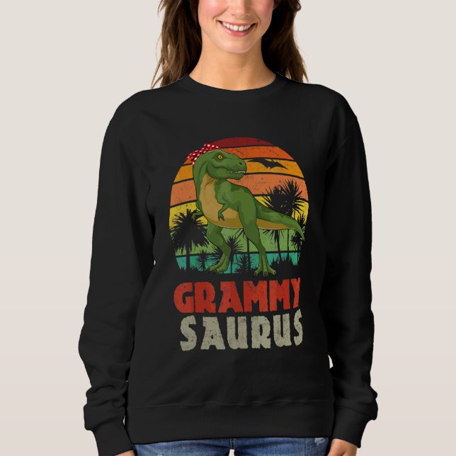 Grammysaurus Rex Dinosaur Family Matching T Shirt (Framsida)