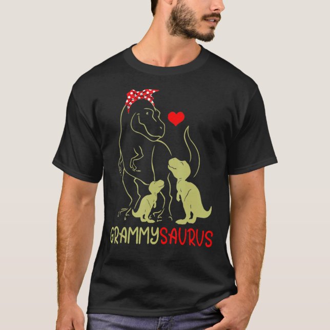 Grammysaurus Rex Grammy Saurus Dinosaur Women Mamm T Shirt (Framsida)