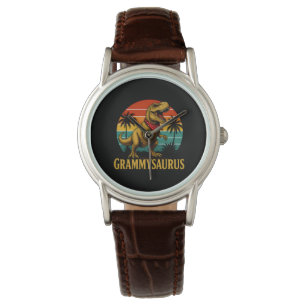 Grammysaurus t Rex Dinosaur Grammy Mors dag Armbandsur