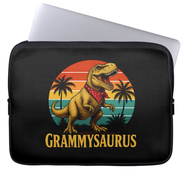 Grammysaurus t Rex Dinosaur Grammy Mors dag Laptop Fodral (Framsidan)