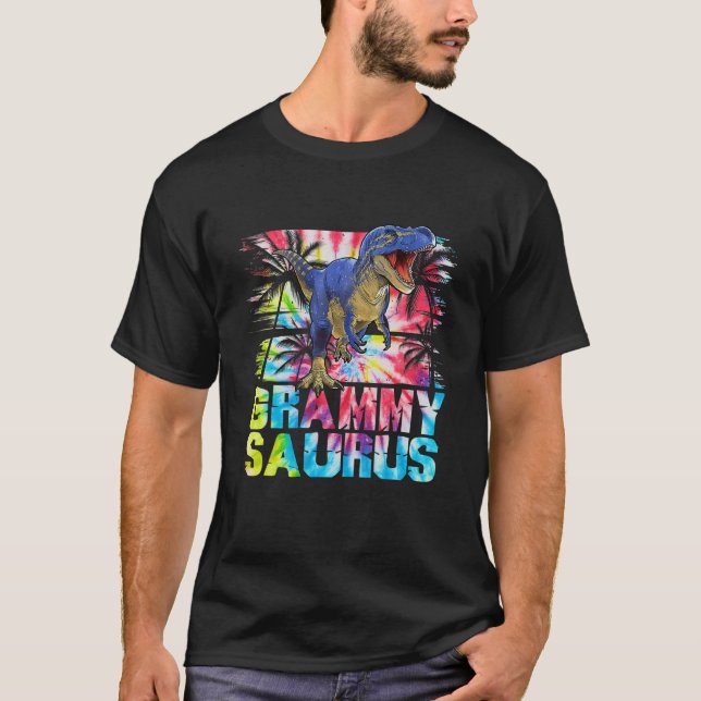 Grammysaurus t Rex Dinosaur Grammysaurus Matching Shirt (Framsida)