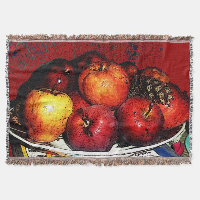 Gramnals rödäppelbunch- Blanket Filt (Framsidan)
