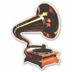Gramofon Klistermärken