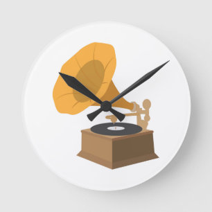 Gramofon Rund Klocka