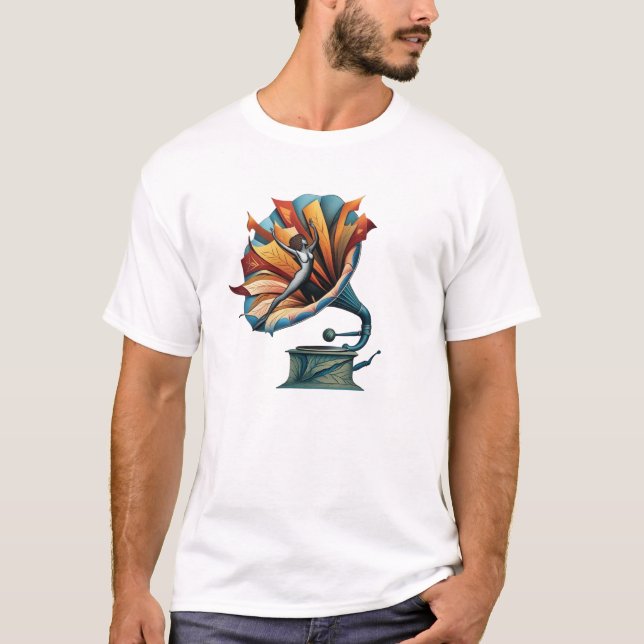 Gramophone-dancing through the Melody's T Shirt (Framsida)