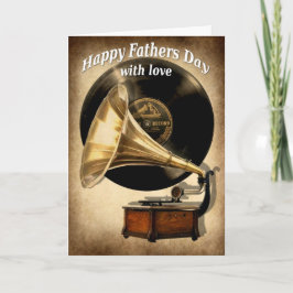 Gramophone fars dag-kort kort