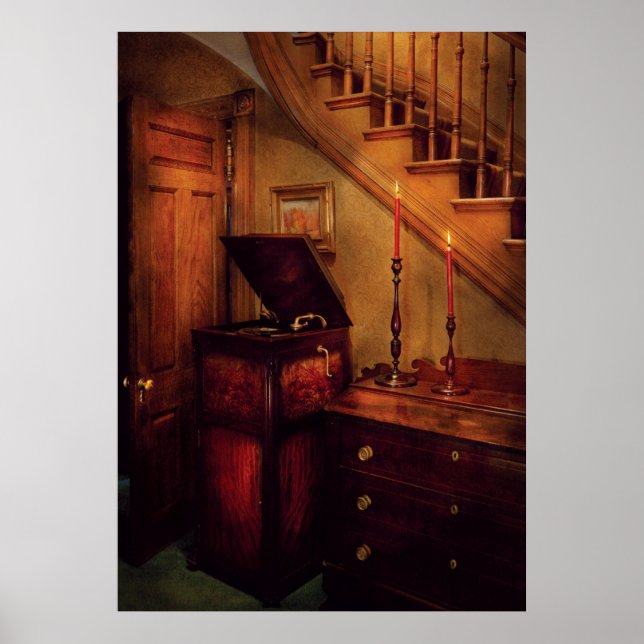 Gramophone i hörnet poster (Framsidan)