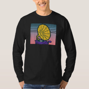 Gramophone Record Player Vaporwave Aesthetic Phono T Shirt