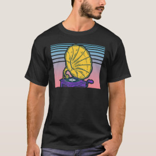 Gramophone Record Player Vaporwave Aesthetic Phono T Shirt