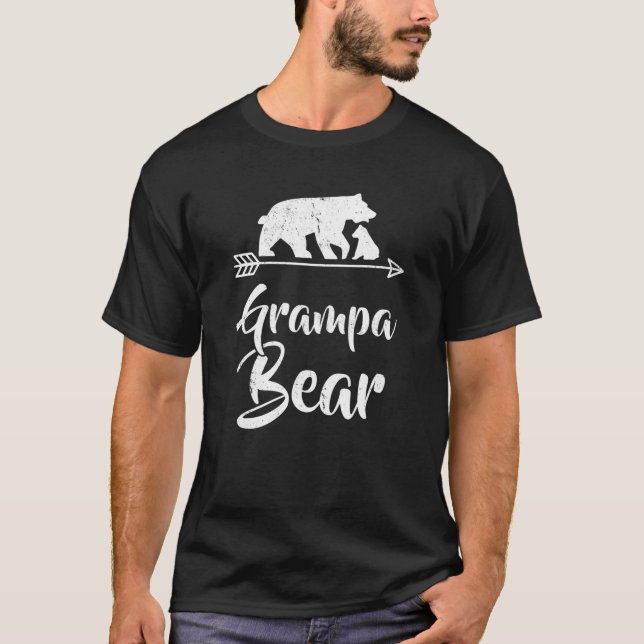 Grampa Bear Matching Familjens juldräkt T Shirt (Framsida)