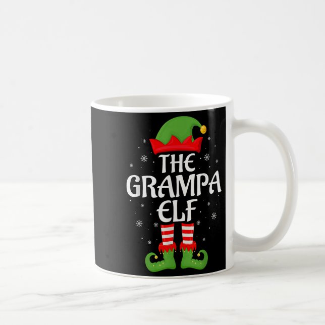 Grampa Elf Julafton Family Matching Elf Squad Chri Kaffemugg (Höger)