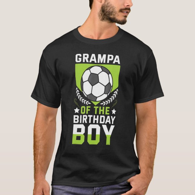 Grampa från födelsedagsspelarlaget t shirt (Framsida)
