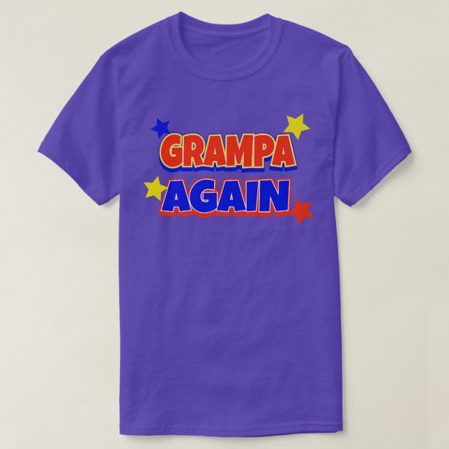 Grampa igen Gravid annons Funny Baby Rev T Shirt (Design framsida)
