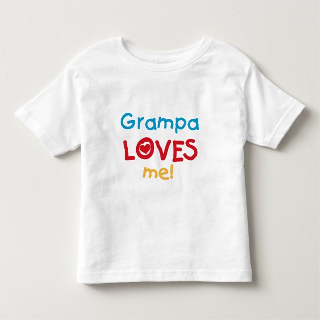 Grampa Kärlek Me T-shirts och presenter (Framsida)