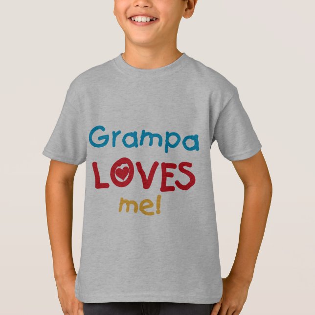 Grampa Kärlek Me T-shirts och presenter (Framsida)