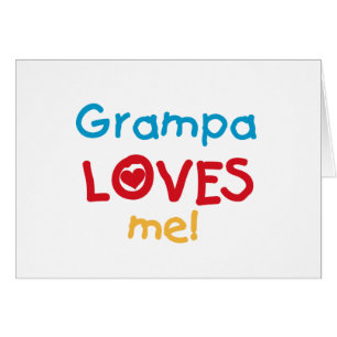 Grampa Kärlek Me T-shirts och presenter Hälsningskort