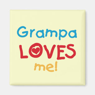 Grampa Kärlek Me T-shirts och presenter Magnet