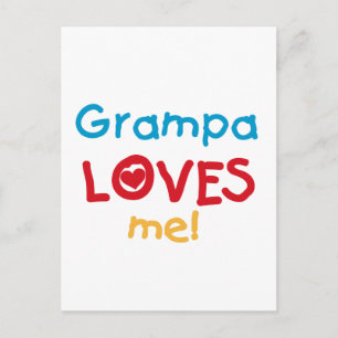 Grampa Kärlek Me T-shirts och presenter Vykort