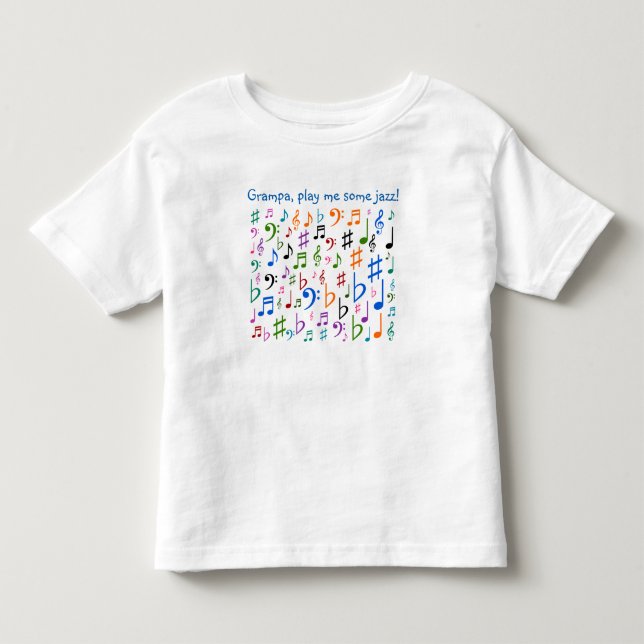 Grampa leker mig någon jazz! tee shirt (Framsida)