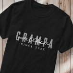 Grampa sedan 20XX Modern Elegant enkel T Shirt<br><div class="desc">Denna enkla och moderna utformning består av sanserif-typografi.</div>
