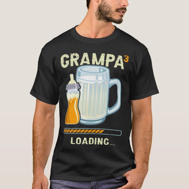 Grampa to be Future Grampa 3rd grandchild T Shirt (Framsida)