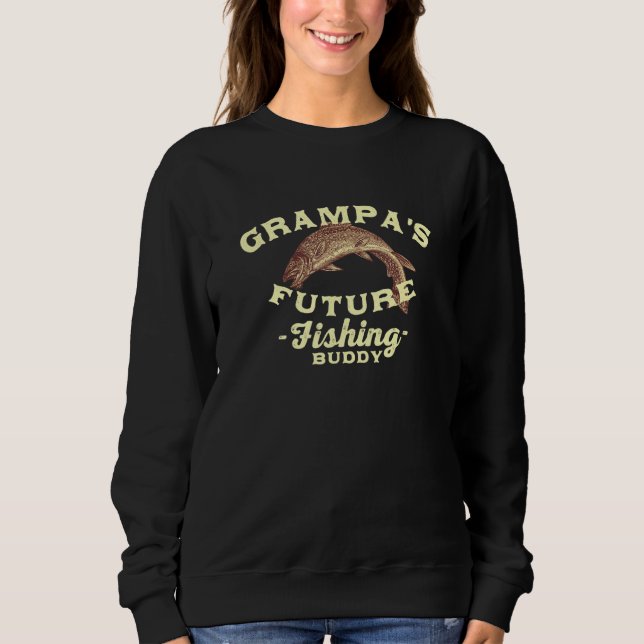 Grampas Future Fishing Buddy Fars dag Hobby Lov T Shirt (Framsida)