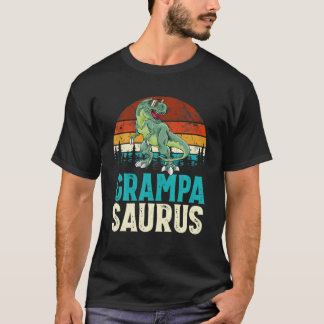 Grampasaurus t Rex Dinosaur Grampa Saurus Familj M T Shirt