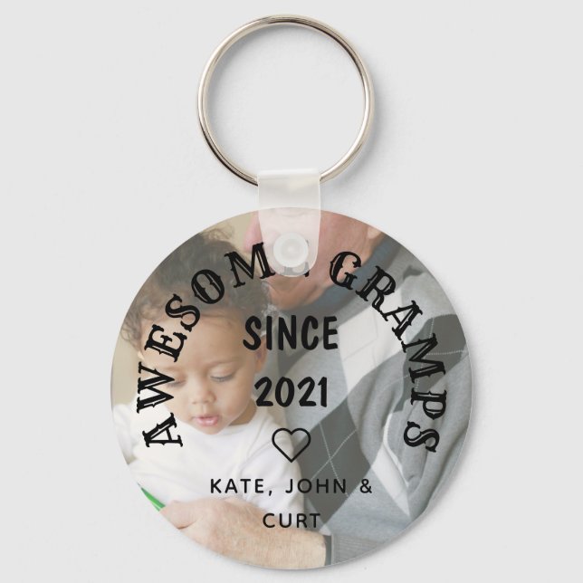 Gramper för edgy Fantastisk sedan fotopatdagen i F Nyckelring (Framsida)