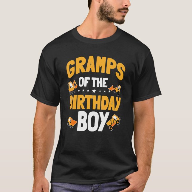 Gramper för födelsedagsgubbsbyggarbetaren Bda T Shirt (Framsida)
