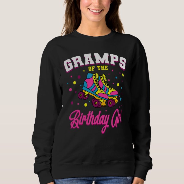 Gramper för födelsedagstjuvens roller Skates Bday  T Shirt (Framsida)
