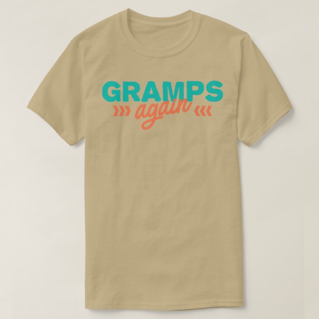 Gramper igen Gravid annonsfunktion för Baby Rev T Shirt (Design framsida)