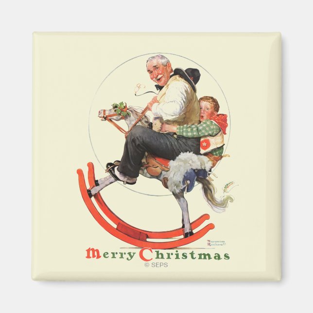 Gramper på Rocking Horse Magnet (Framsidan)