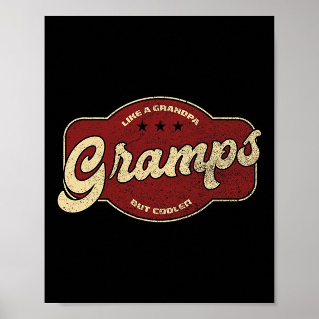 Gramper som en morfar, men kylare poster (Framsidan)