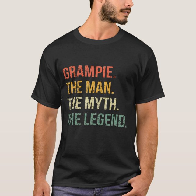 Grampie man Myth-förklaringen för Pappa Far T Shirt (Framsida)
