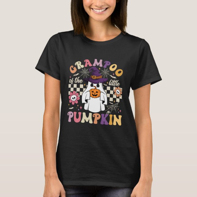 Grampoo av den lilla pumpan Halloween kuslig spöke T Shirt (Framsida)