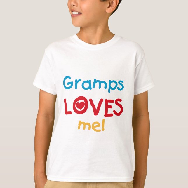 Gramps älskar mig T-shirts och presenter (Framsida)