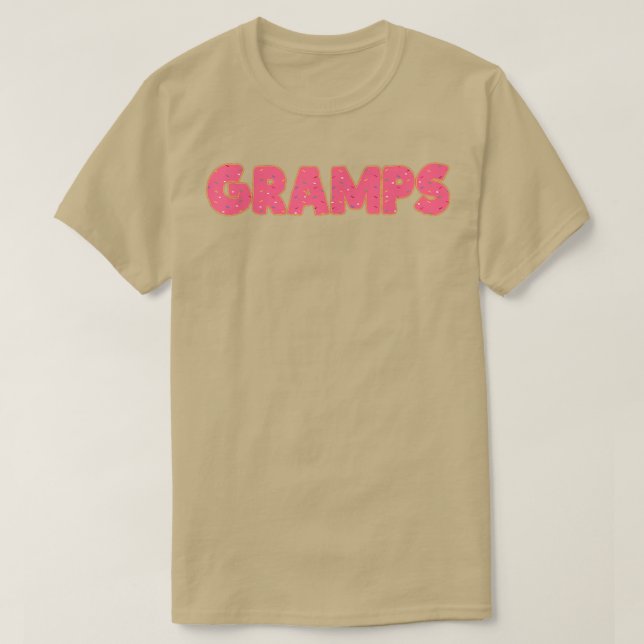 Gramps Donut Grandfather Doughnut Älskare Party  T Shirt (Design framsida)