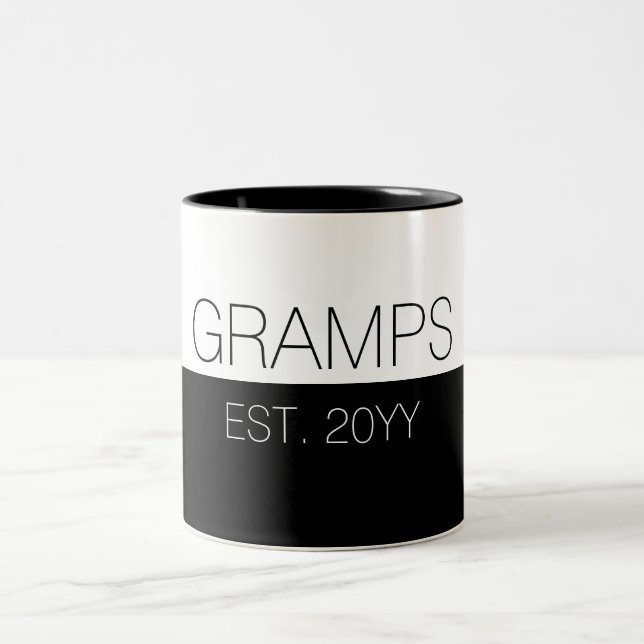 Gramps Etablerade Grandpa est Grandpa som ska vara Två-Tonad Mugg (Center)