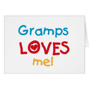 Gramps Kärlek Me T-shirts och gåvor Hälsningskort