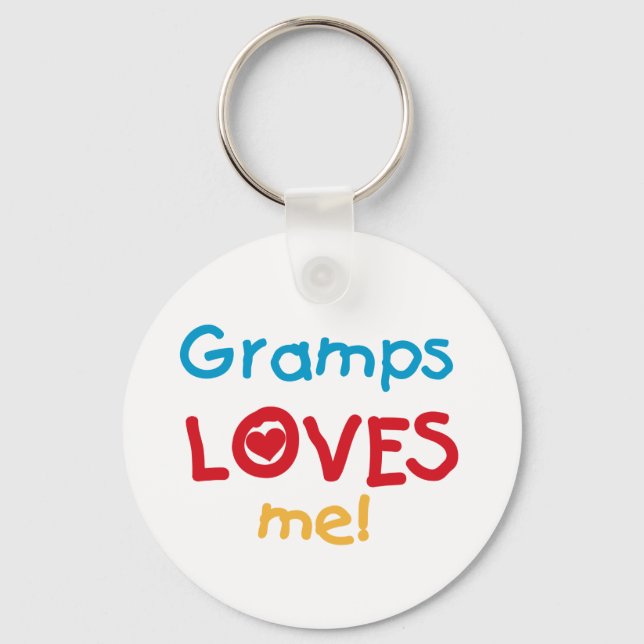 Gramps Kärlek Me T-shirts och gåvor Nyckelring (Framsida)